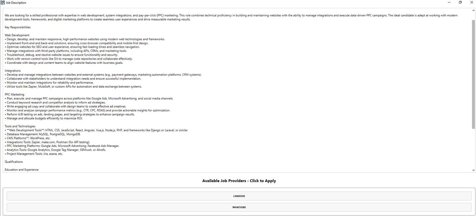 Job Searcher screenshot 2