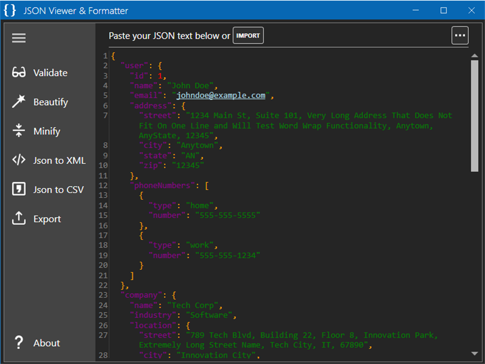 Dark theme