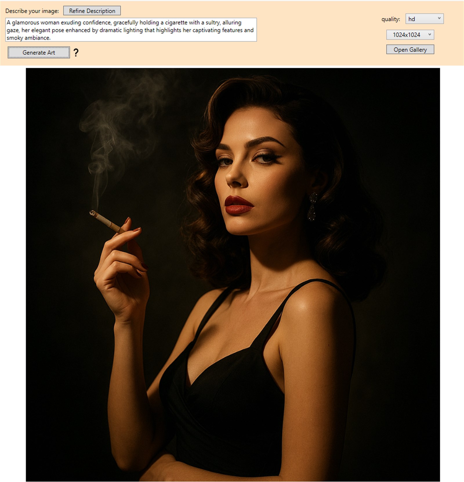 Text to Image Creator interface screenshot from Microsoft Store